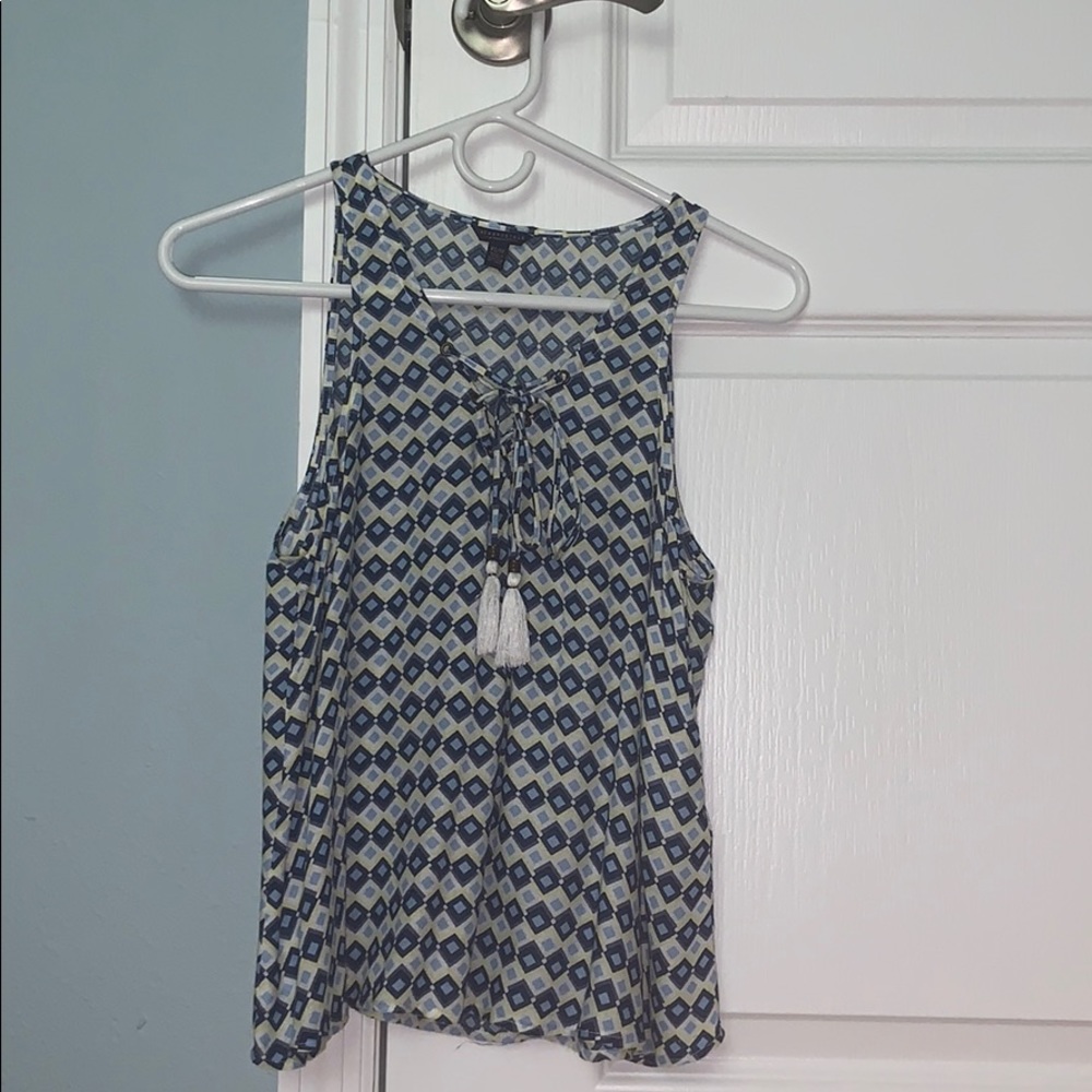 Aeropostale pattern tie tank top